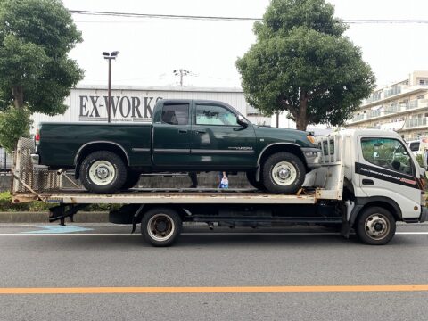 いつもと違う車も (^ー^)